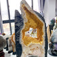 62cm Large Unique Full Clusters Citrine Geode with Three-sides Window Specimen