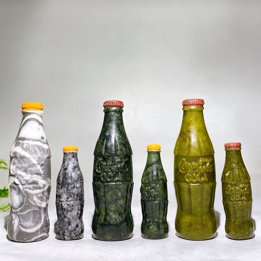 3.9"-5.8" Crystal Soft-drink Bottle Carving Wholesale