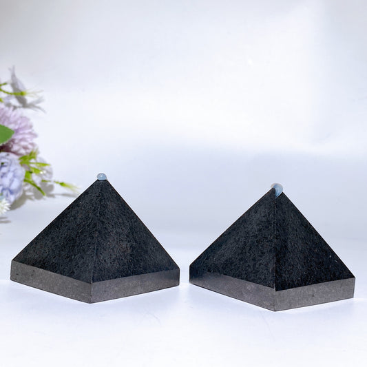5cm Schungite Pyramid Carving Crystal Healing Bulk Wholesale