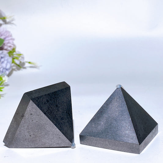 5cm Schungite Pyramid Carving Crystal Healing Bulk Wholesale