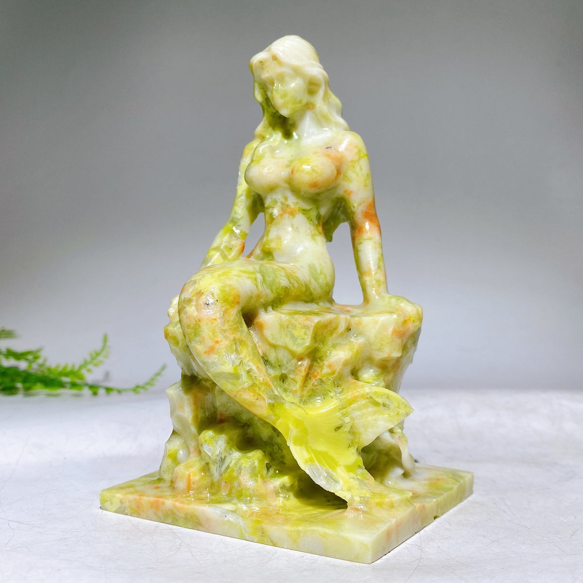 5.5" Natural Crystal Mermaid Carving Wholesale