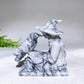 3.2" Natural Crystal Witch Raven Carving Wholesale