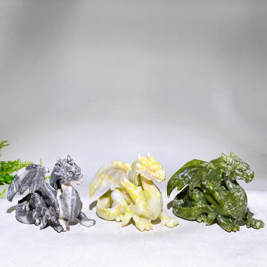 4.3" Natrual Crystal Dragon Carviing Wholesale