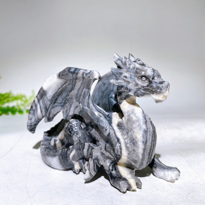 4.3" Natrual Crystal Dragon Carviing Wholesale