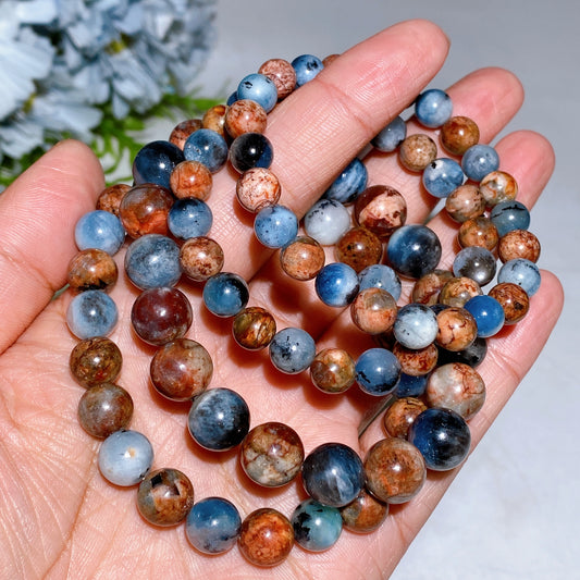 7.5-10.5mm Island Aquamarine Bracelet Crystal Healing Bulk Wholesale