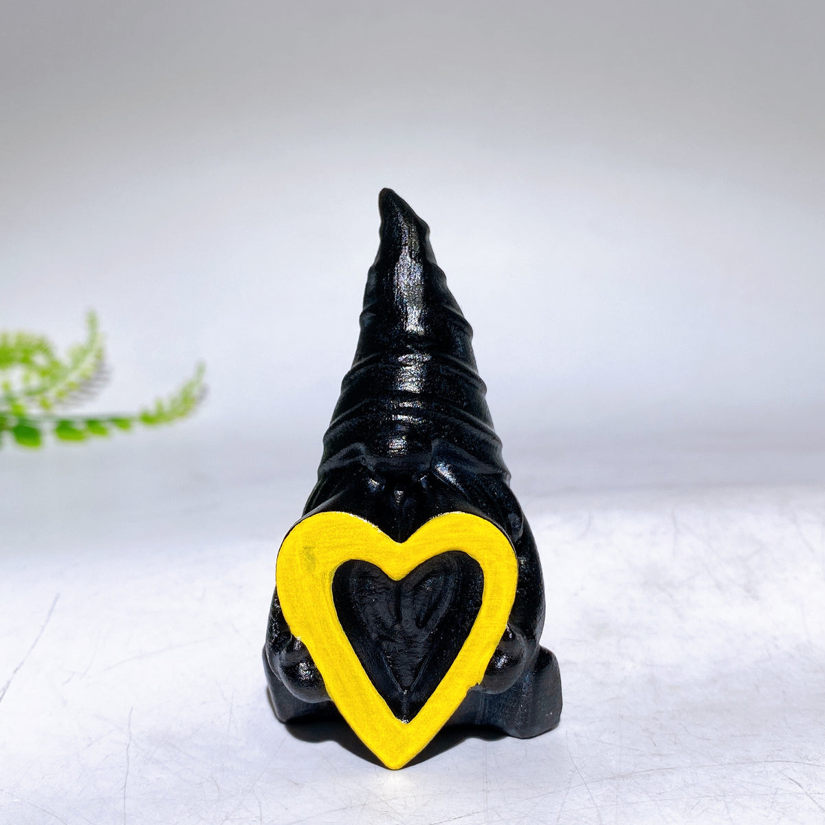 2.8" Black Obsidian Dwarf with 'LOVE' Letter Carving Wholesale