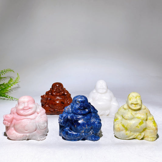 2.9" Natural Crystal Buddha Carving Wholesale