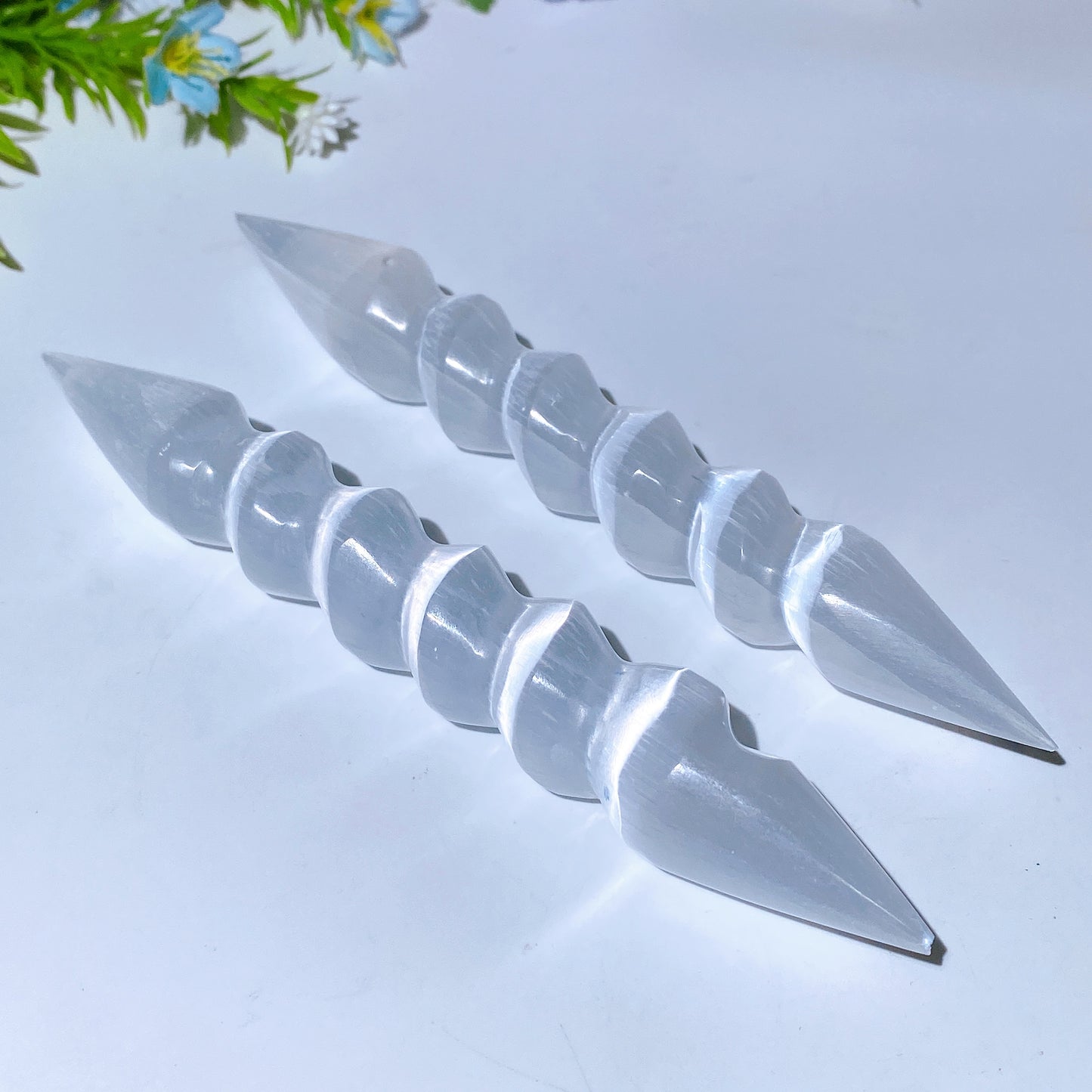 16cm Spiral Selenite Wand Crystal Healing Bulk Wholesale