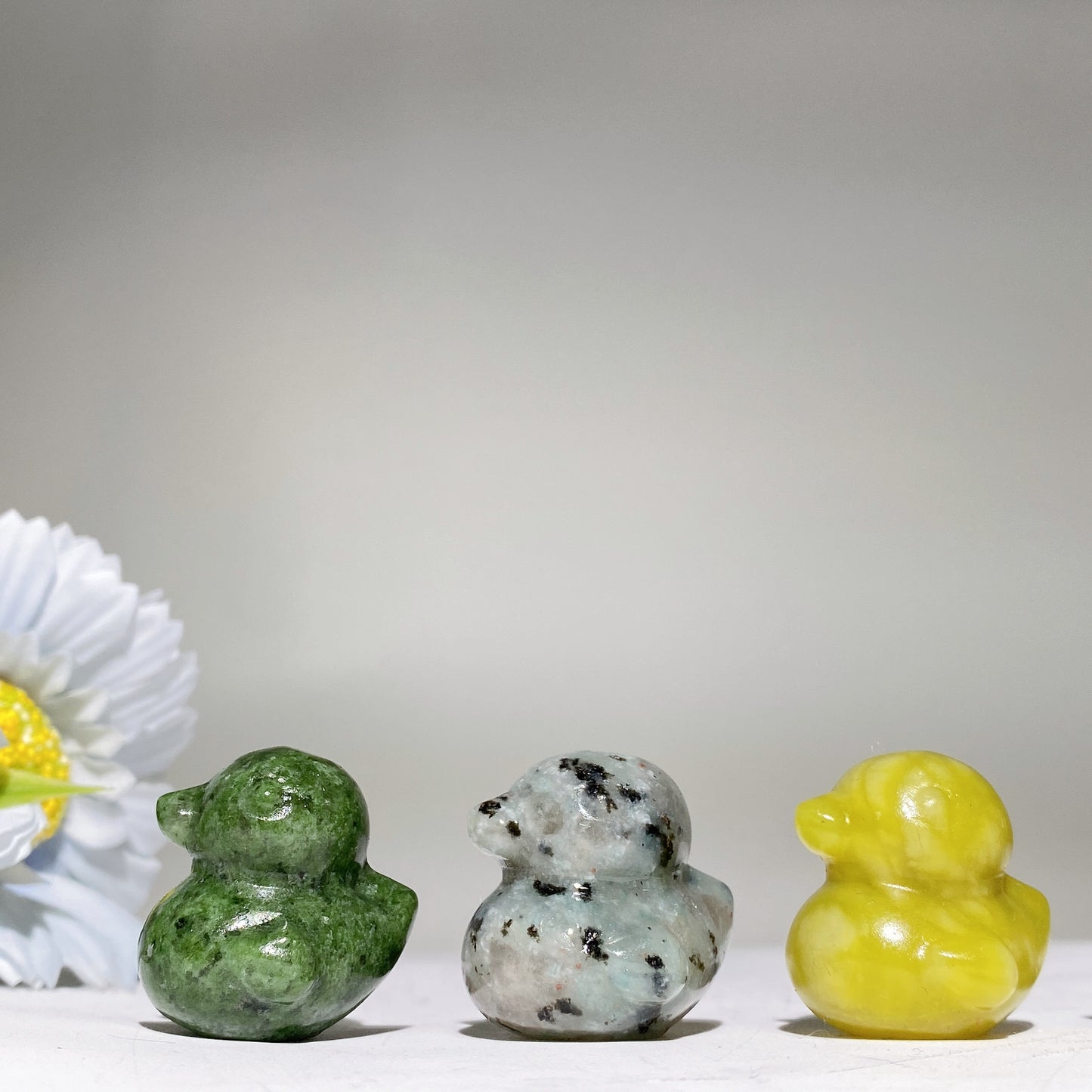 1.1" Crystal Mini Duck Carvings Bulk Wholesale