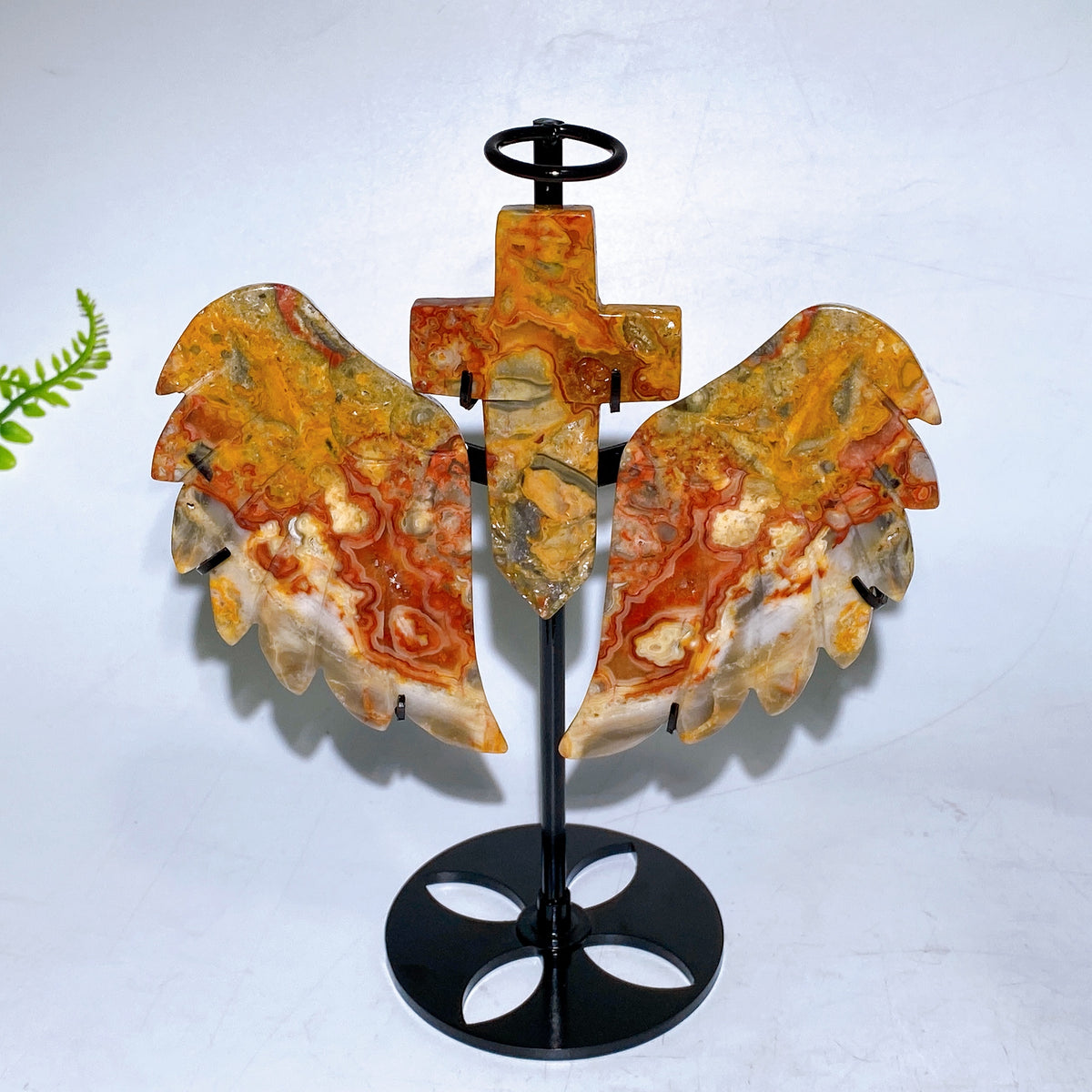 Crystal Wings Sword Carving with Stand Wholesale
