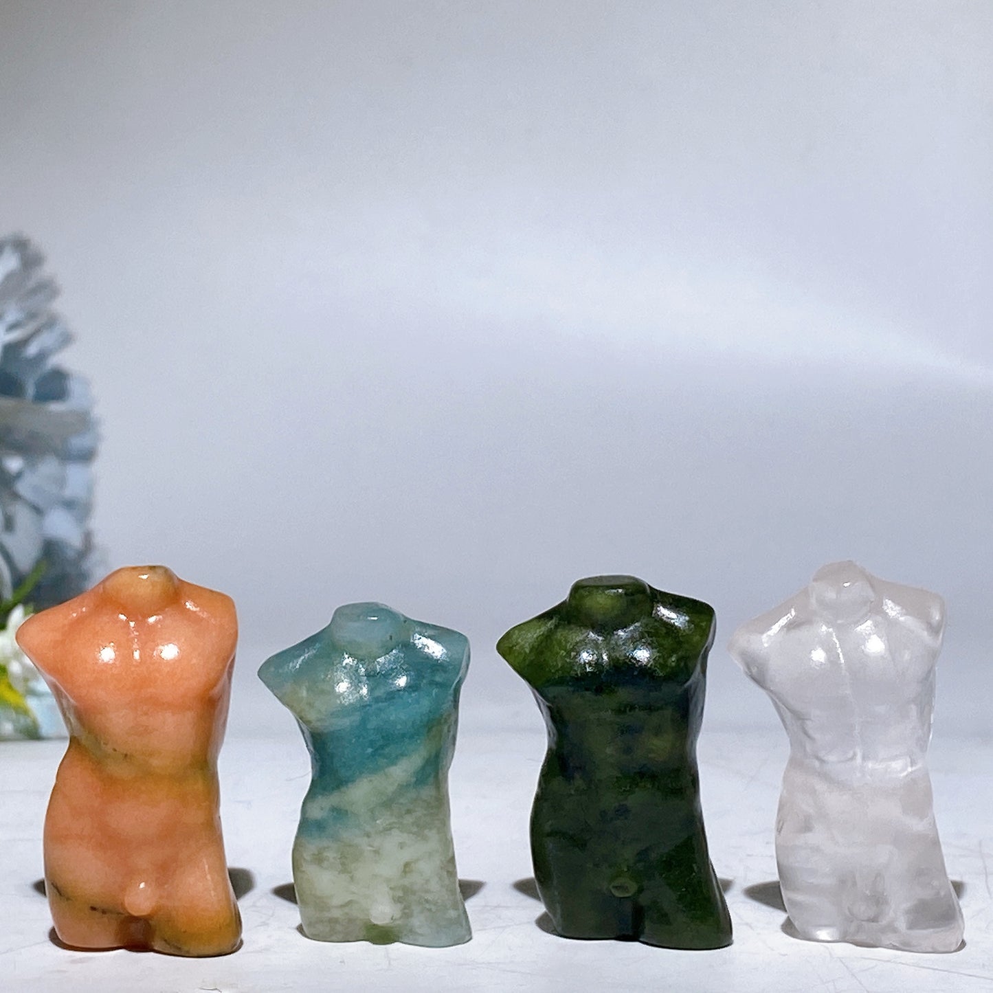 1.4" Crystal Men Model Carving Crystal Healing Bulk Wholesale