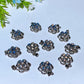 20mm Golden Rutialted Quartz Labradorite Amethyst Spin Flower Pendant Crystal healing Bulk Wholesale