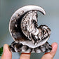 3.1"-3.3" Silver Obsidian Slab Carving Wholesale New Arrival