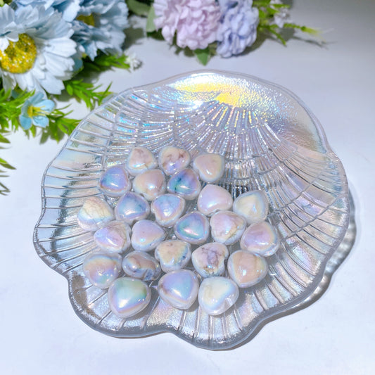 15mm Aura Howlite Heart Carving Crystal Healing Bulk Wholesale