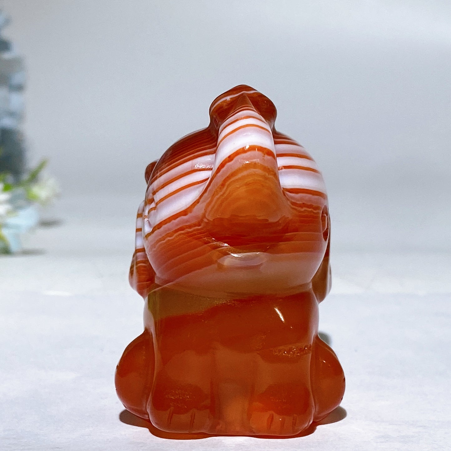 2.0" Sardonyx Elephant Carving Crystal Healing Bulk Wholesale