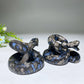 2.5" Blue Que Sera Snake Carving Bulk Wholesale