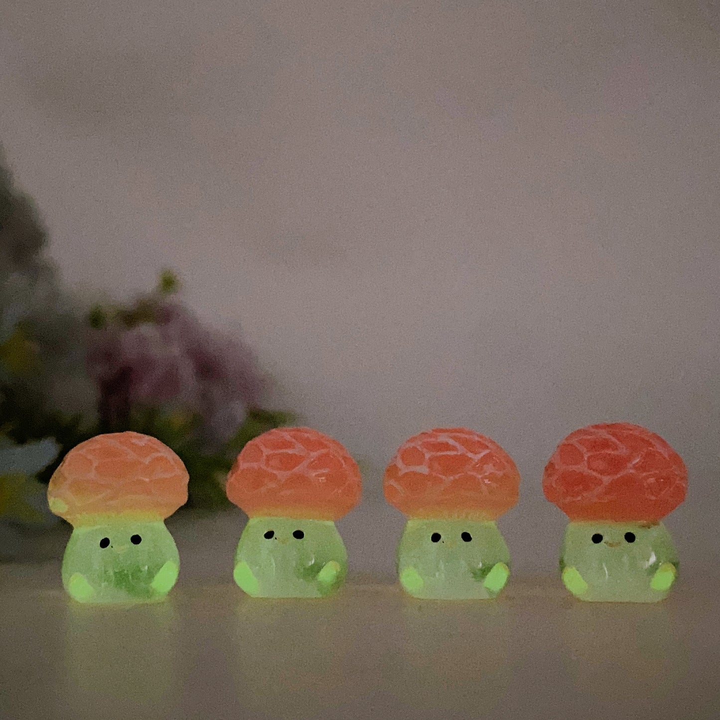 Mini Luminous Mushroom Snowman Spider Cat Crystal Healing Bulk Wholesale