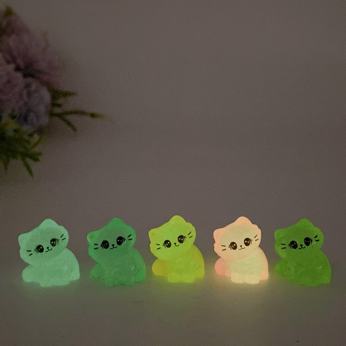 Mini Luminous Mushroom Snowman Spider Cat Crystal Healing Bulk Wholesale