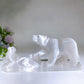 27cm Selenite Bears Carving Crystal Healing Bulk Wholesale
