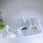 27cm Selenite Bears Carving Crystal Healing Bulk Wholesale