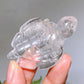 2.4" Natural Clear Quartz Turtle Carving Wholesale