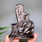 3.1"-3.3" Silver Obsidian Slab Carving Wholesale New Arrival