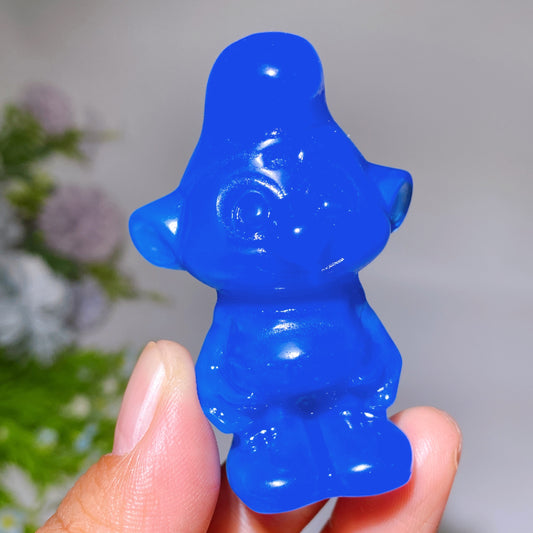 2.4" Blue Opalite Elf Carving Crystal Healing Bulk Wholesale