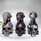 5.2" Natural Crystal Skull Raven Carving for Halloween Wholesale