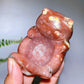 3.1" Natural Crystal Cat Shape Stand Carving Wholesale