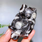 3.1" Natural Crystal Cat Shape Stand Carving Wholesale