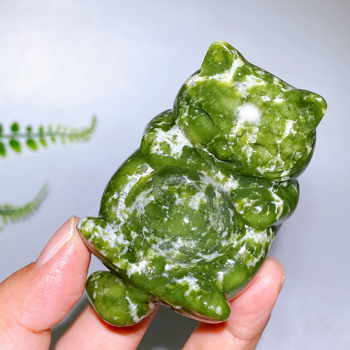3.1" Natural Crystal Cat Shape Stand Carving Wholesale