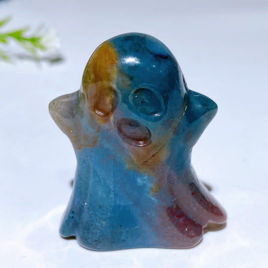 1.7“ Crystal Ghost Carving Crystal Healing Bulk Wholesale