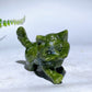 2.3" Natural Crystal Cat Carving Wholesale