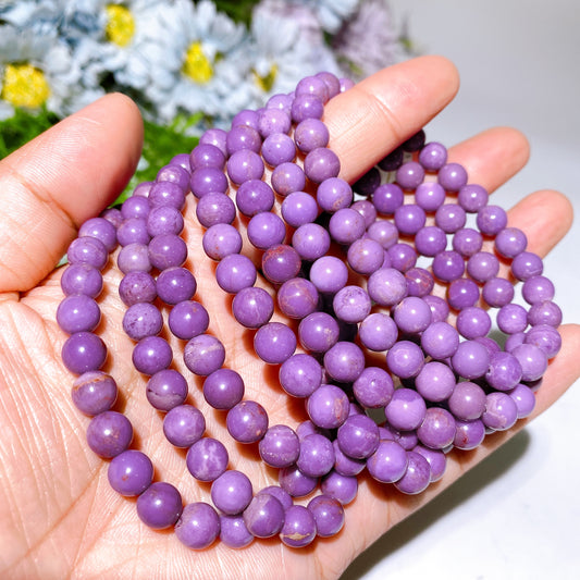 7-8.5mm Phosphosiderite Bracelet Crystal healing Bulk Wholesale