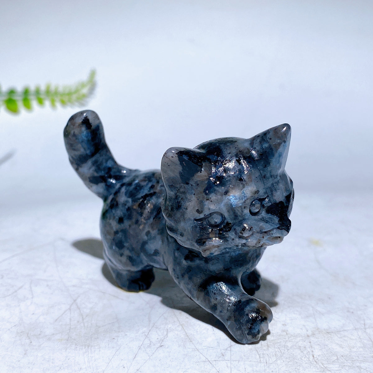 2.3" Natural Crystal Cat Carving Wholesale