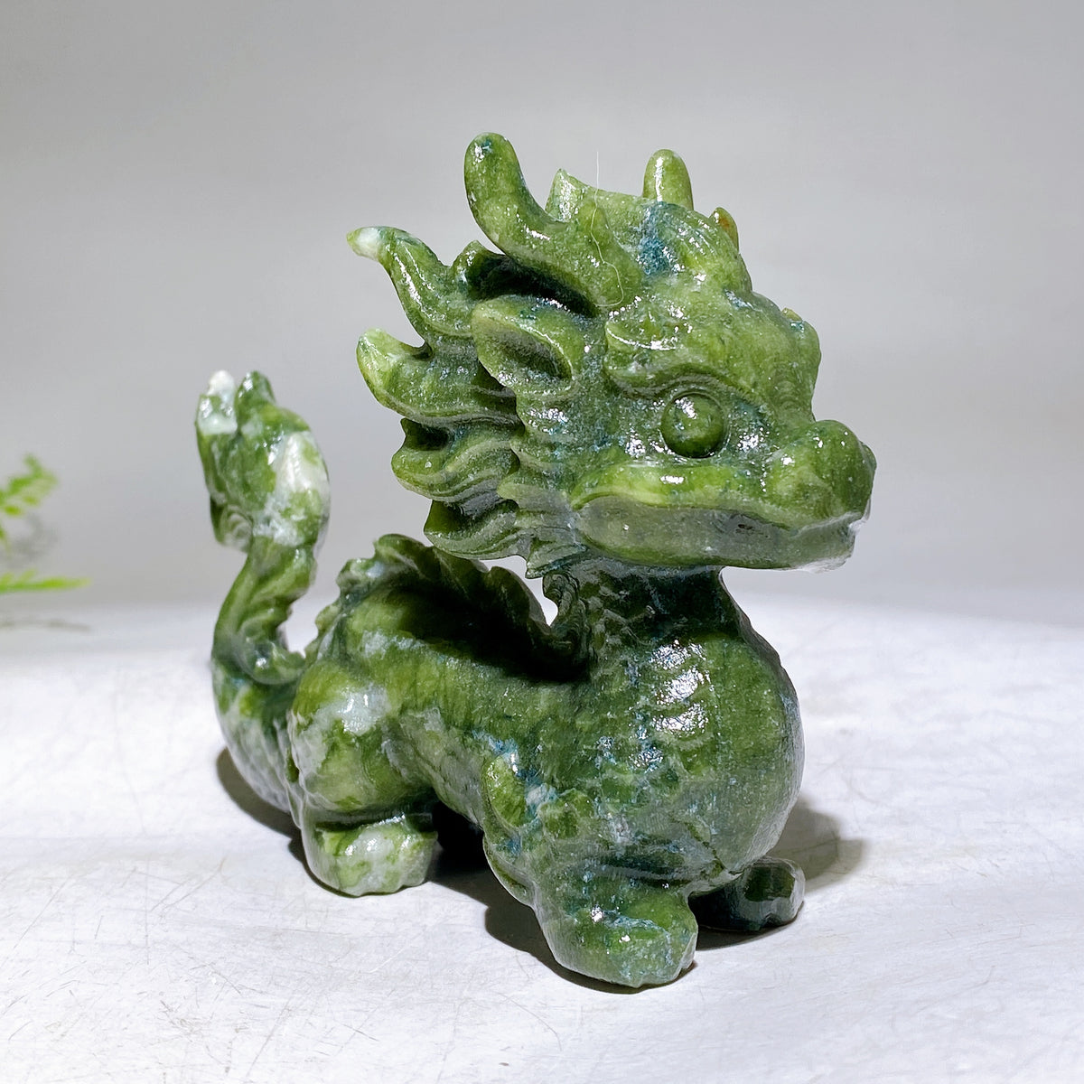 4.2" Natural Crystal Dragon Carving Wholesale New Arrival