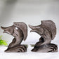 12cm Silver Obsidian Fish Carving Wholesale