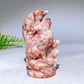 3.2" Natural Crystal Wolf Moon Carving Wholesale