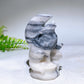 3.2" Natural Crystal Wolf Moon Carving Wholesale