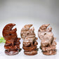 3.2" Natural Crystal Wolf Moon Carving Wholesale