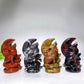 3.2" Natural Crystal Wolf Moon Carving Wholesale