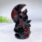 3.2" Natural Crystal Wolf Moon Carving Wholesale