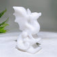 4.0" Black Obsidian White Jade Dragon Carving Wholesale
