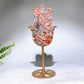 Natural Crystal Chakra Hand Carving with Stand Wholesale