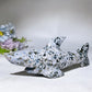 17cm Ocean Jasper Shark Carving Crystal Healing Bulk Wholesale