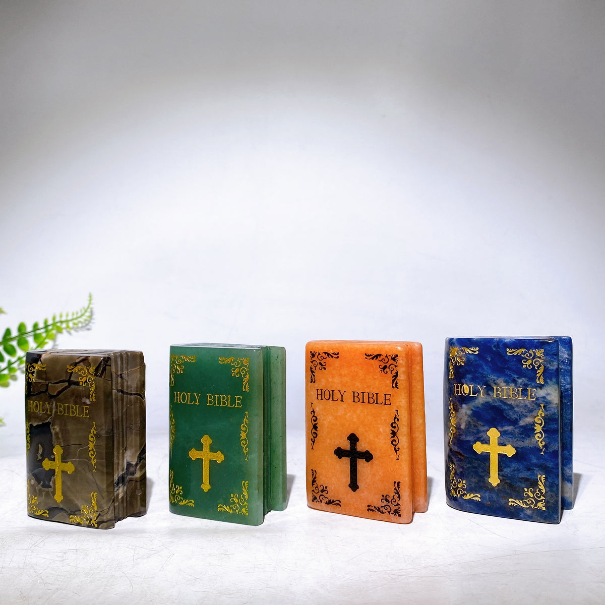 2.8" Natural Crystal Holy Bible Carving Wholesale