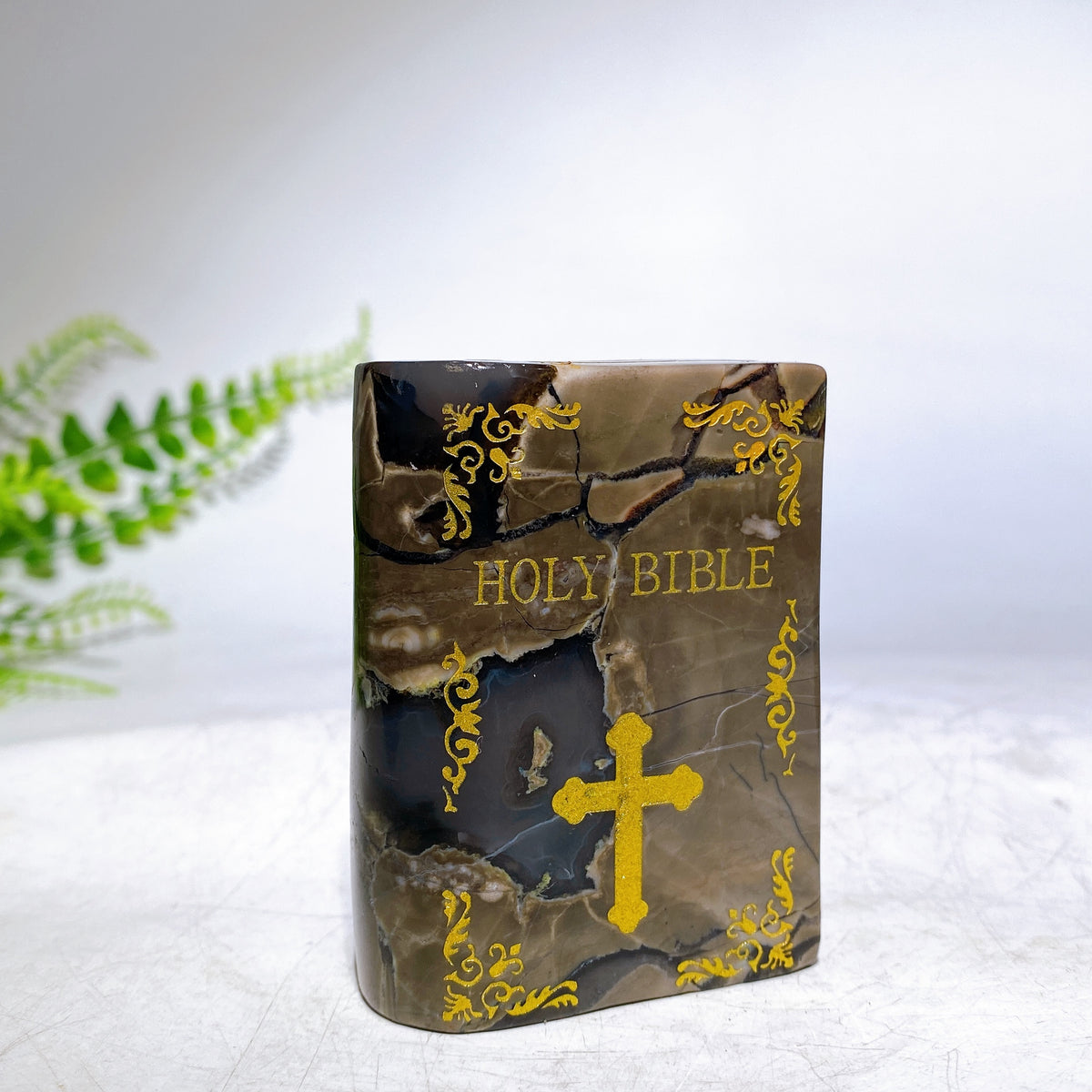 2.8" Natural Crystal Holy Bible Carving Wholesale