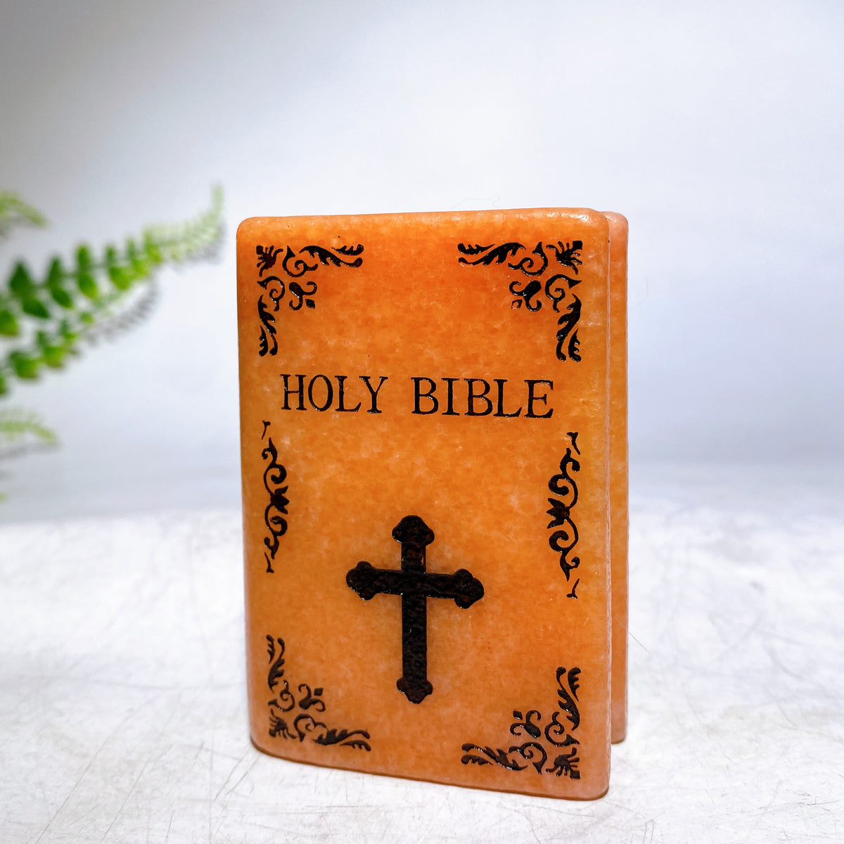 2.8" Natural Crystal Holy Bible Carving Wholesale