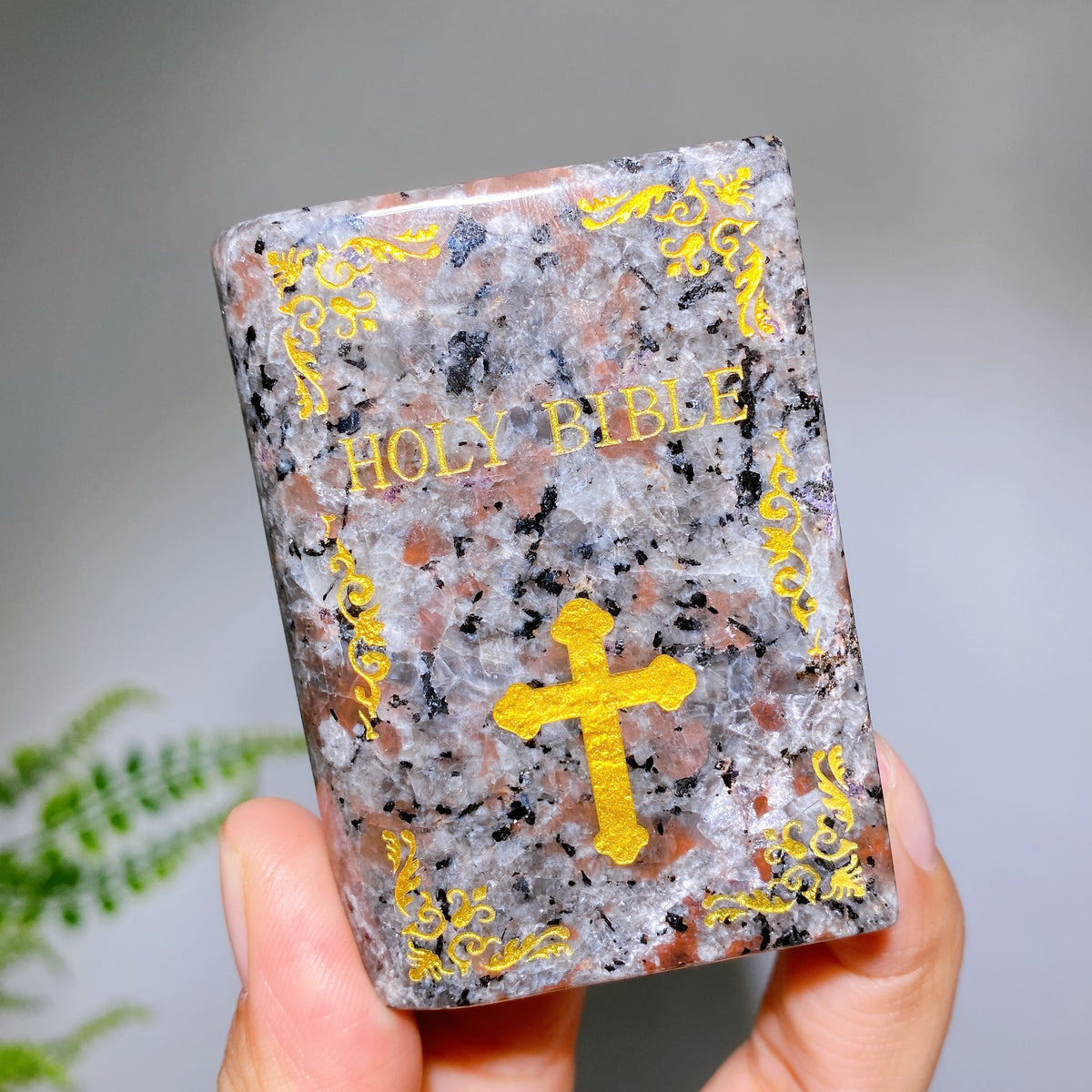2.8" Natural Crystal Holy Bible Carving Wholesale