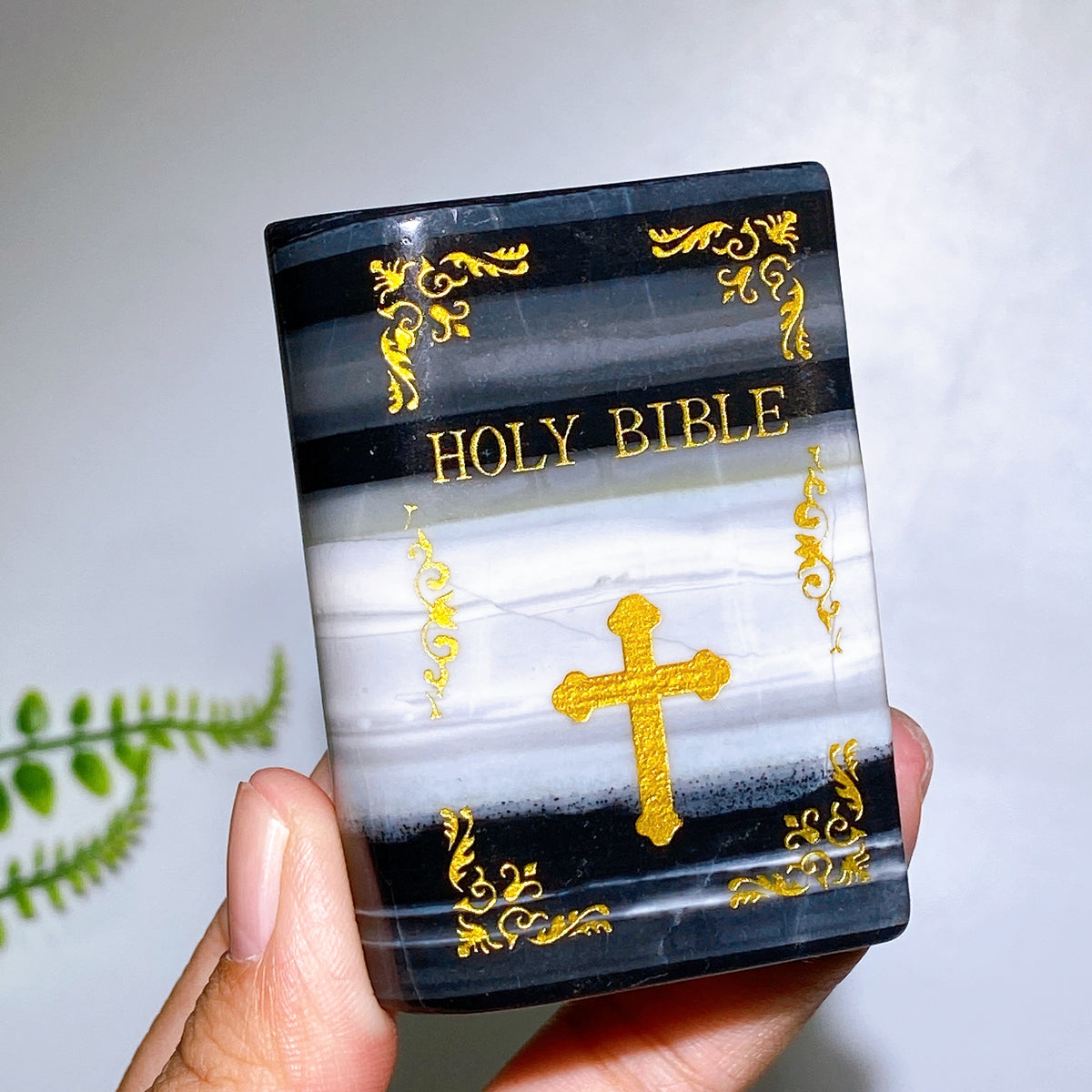 2.8" Natural Crystal Holy Bible Carving Wholesale